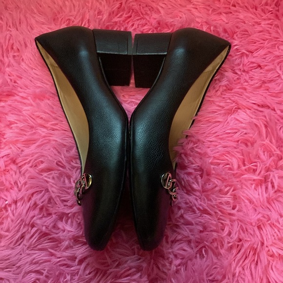 Marc Joseph New York Bridge CT chain detail toe Brazilian leather pumps sz 10 - Picture 8 of 11